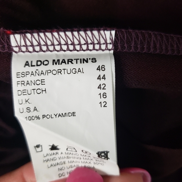 Aldo Martins mixed media patchwork WOW sheer mesh top size 12 - Picture 8 of 8